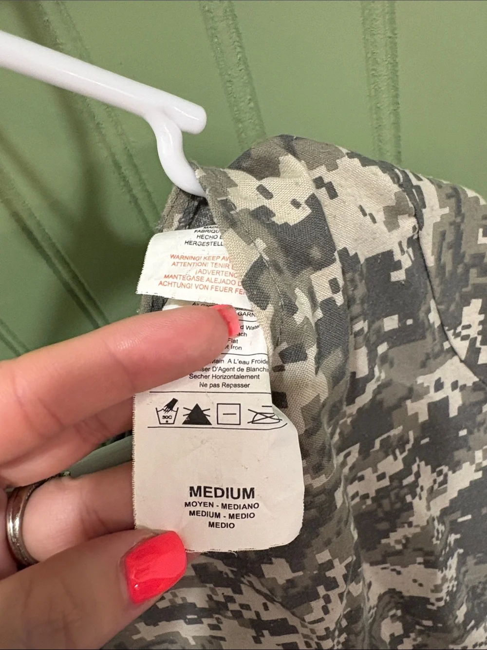 Army costume with helmet